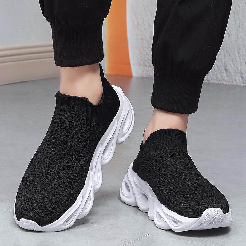 多运动走路鞋春季新款男女鞋一脚蹬增高百搭休闲鞋透气袜子潮鞋,流行男鞋,健步鞋,淘宝优惠券,粉丝福利购,淘宝优惠卷