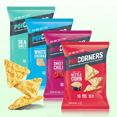 进口休闲玉米片爆米花POPCORNERS