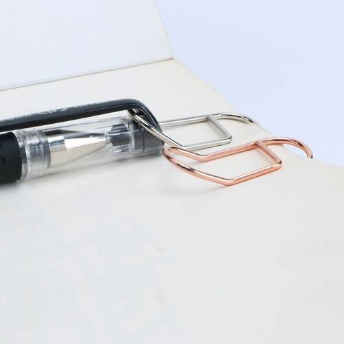 简约耐用的不锈钢笔夹笔插票据夹