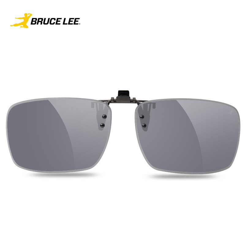 李小龙偏光墨镜夹片近视眼镜户外防紫外线太阳镜男女无框贴合7.4g