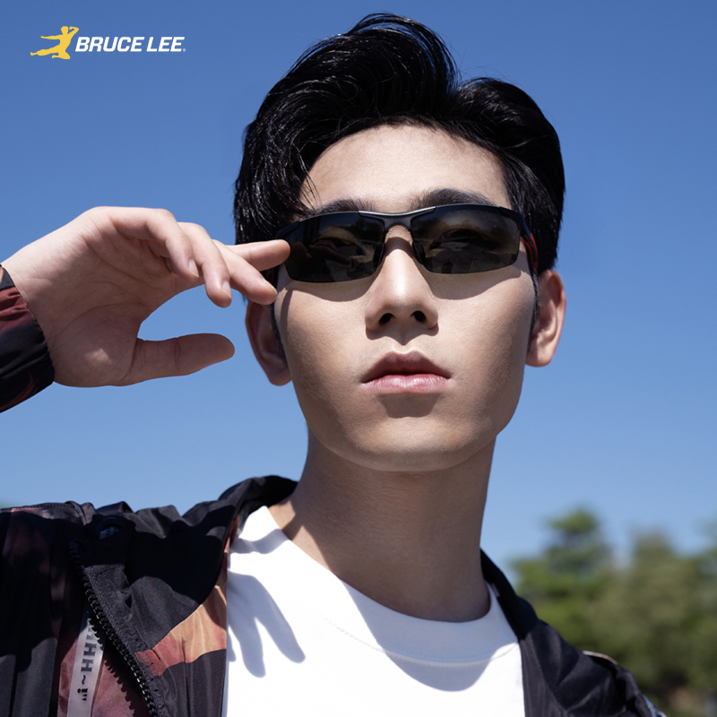 太阳眼镜男运动骑行户外尼龙高清偏光铝镁墨镜框时尚紫外线UV400