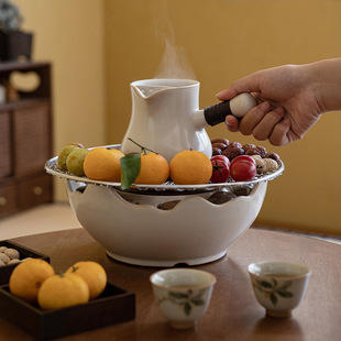 围炉煮茶电陶炉烤茶炉陶瓷煮茶器罐罐茶室内家用玻璃壶泡茶壶