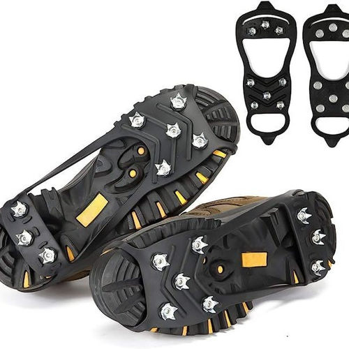 户外用品防摔鞋套8齿防滑冰爪雪地冰面防滑简易冰爪