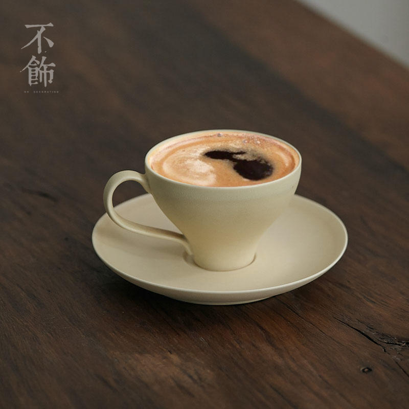 不饰咖啡杯碟一套杯碟