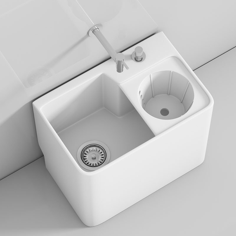 陶爵士家用卫生间沥水篮拖把池