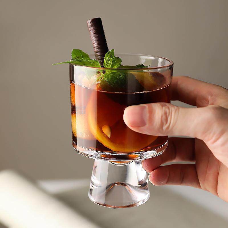 迷你小杯子风高脚雪糕杯高颜值玻璃杯子甜筒杯咖啡杯果汁杯水杯款