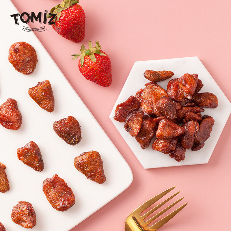 TOMIZ富泽商店草莓干130g水果干休闲小吃特产零食品办公室
