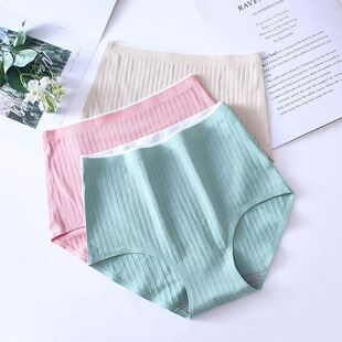 Traceles Plus Size Underwear Women Cotton Panties High Waist