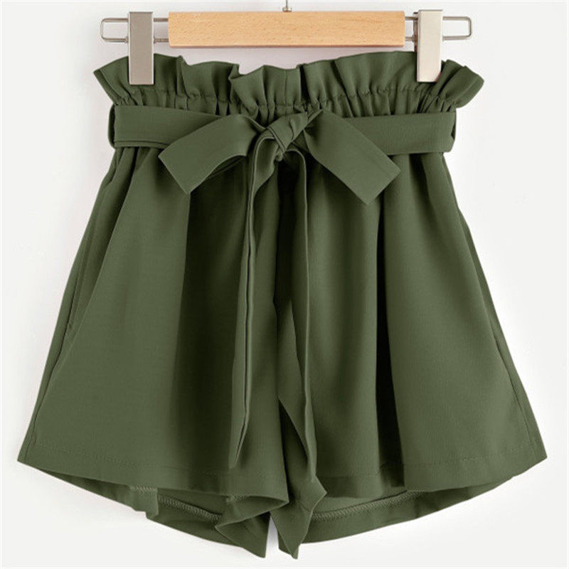 Fashion Elastic waist shorts 2022 summer women short pants