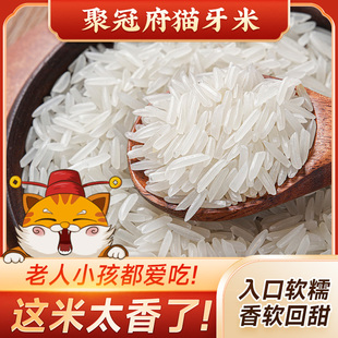 品冠膳食聚冠府猫牙米5kg长粒香大米月牙米籼米新米煲仔饭米炒饭