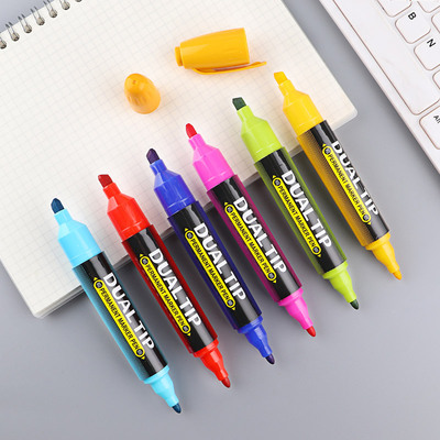 宝克彩色双头记号笔油性物流快笔递光盘笔大双头12色记号笔MP2918