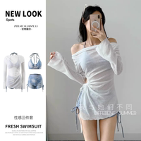 泳衣女分體保守三件套韓版ins風