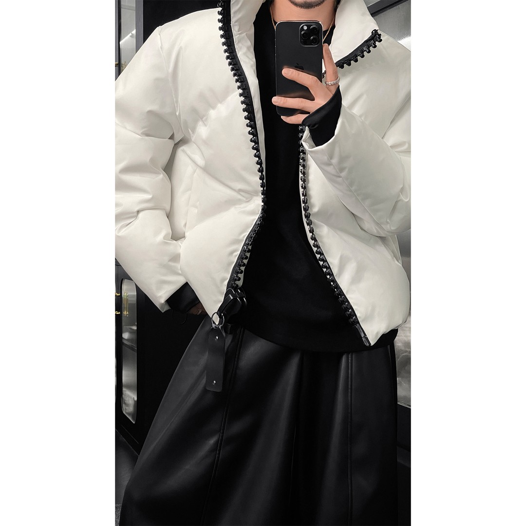 龙刀刀冬季新品高级感简约设计款立领棉服男潮牌百搭保暖棉衣外套