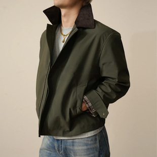 ZONJVNN狩猎者夹克巴恩风工装外套灯芯绒复古做旧秋冬新款男