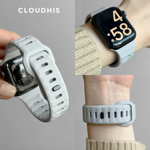 CLoudhis适用iwatch表带硅胶表带