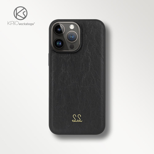 SS原创新款牛皮纸纹皮革适用苹果