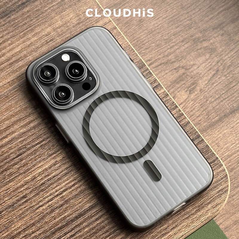 新款ins简约瓦楞行李箱磁吸