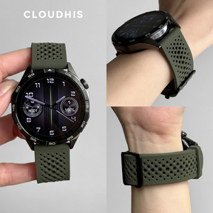 CLOUDHIS适用华为GT4表带watchgt3Pro手表带液态硅胶透气watch4pro洞洞运动GT2夏新款高级感GT6男女雅致版gt5