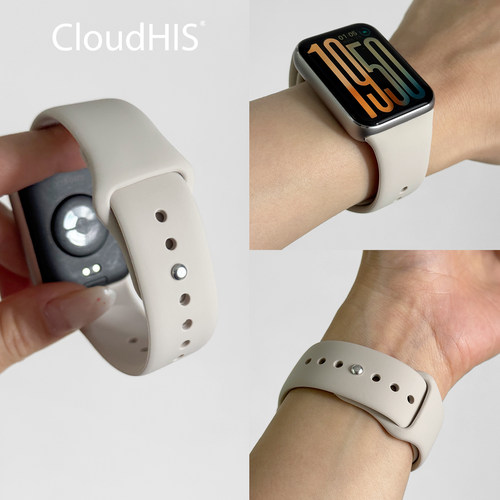 CloudHIS运动硅胶表带适用小米