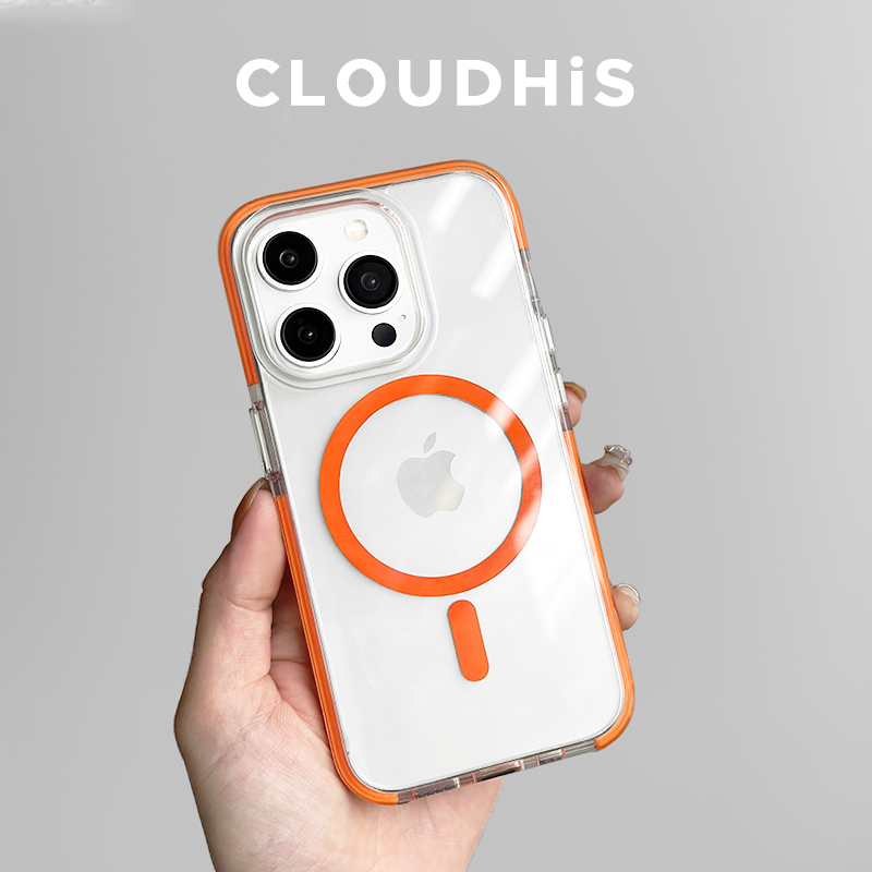 新款简约透明磁吸苹果15手机壳