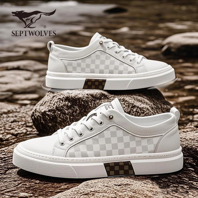 七匹狼男鞋小白鞋2025夏季新款