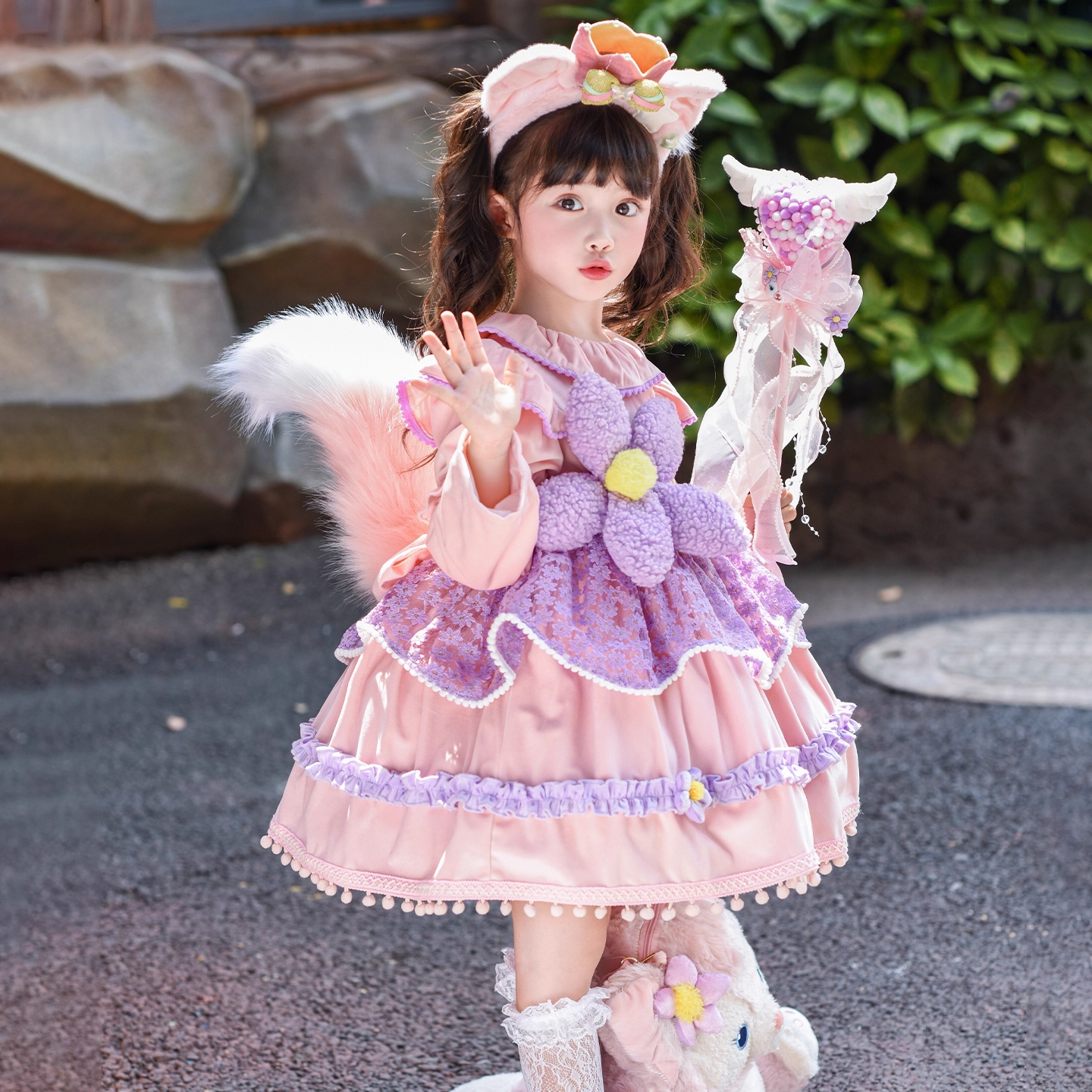 万圣节儿童服装玲娜贝儿蓬蓬裙秋生日礼服连衣裙洛丽塔女童公主裙