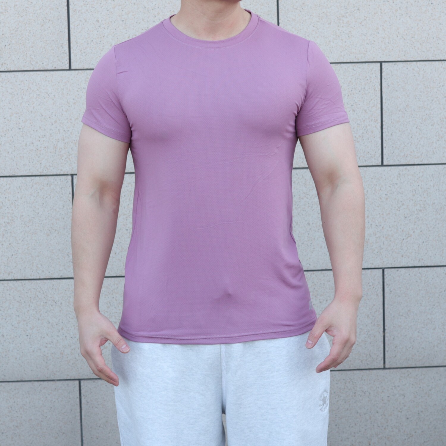 夏季网眼弹力黑色短袖运动T恤男速干修身健身显肌肉百搭运动穿搭