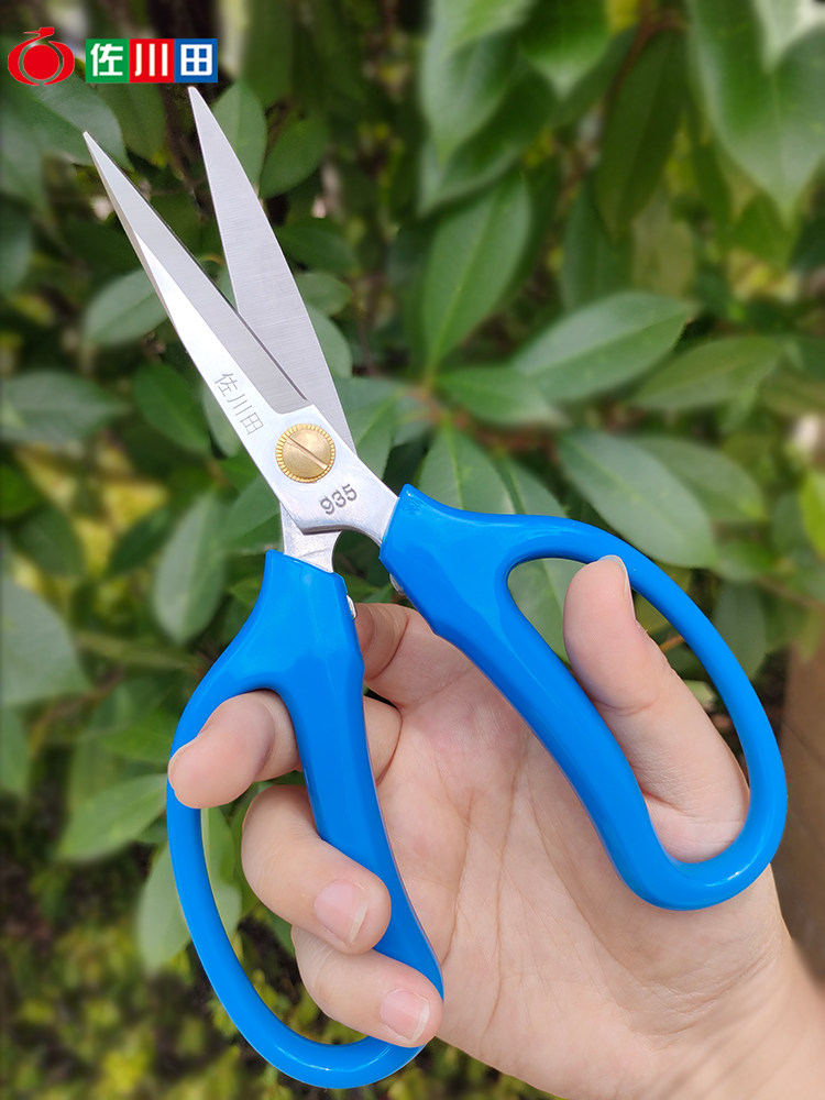 佐川田935不锈钢插花剪花艺修枝剪 家用多功能厨房剪园艺修花剪刀