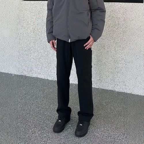 YORKZOOM春夏季速干加绒透气拉链弯刀裤休闲裤长裤男户外运动直筒