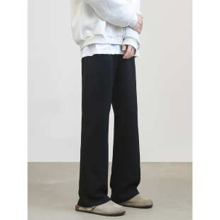 长裤 YorkZoom秋冬新品 休闲裤 斜切弯刀微喇卫裤 加绒加厚高街 美式