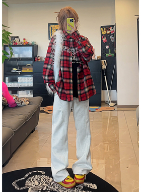 YORKZOOM秋冬舒适百搭美式斜切弯刀裤微喇灰色卫裤休闲裤长裤