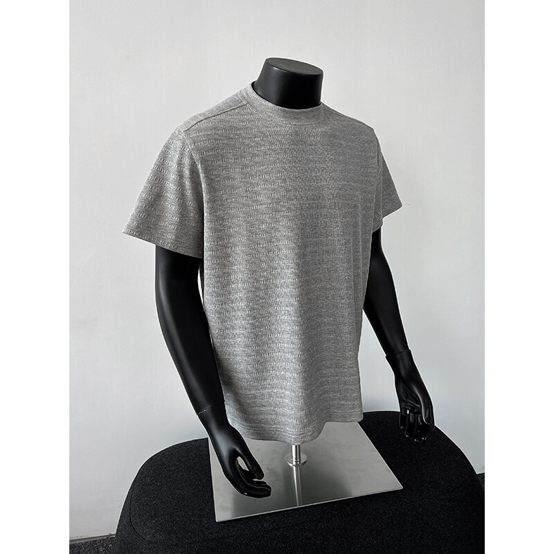 York Zoom夏季轻薄透气冰丝弹力短袖T恤冰凉薄款宽松圆领速干健身