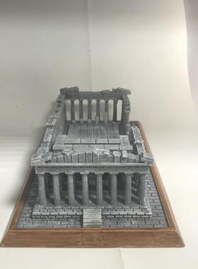 家居摆件树脂工艺品创意摆件世界名建筑希腊雅典卫城工艺品摆件