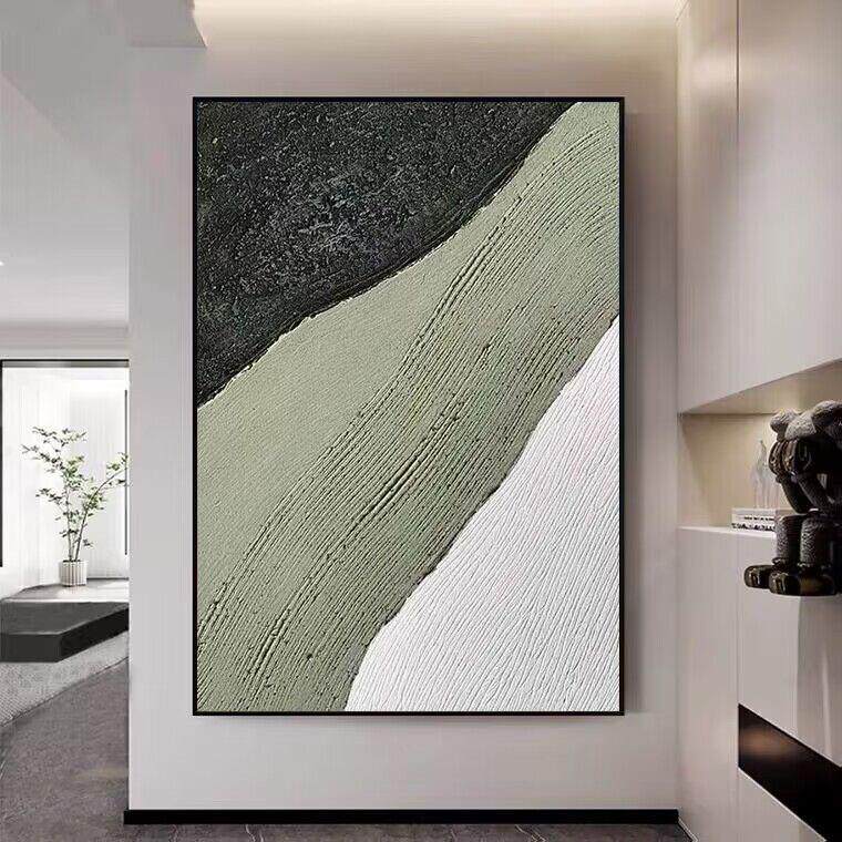 纯手工油画抽象客厅玄关装饰画入户玄幻挂画酒店别墅样板房背景画