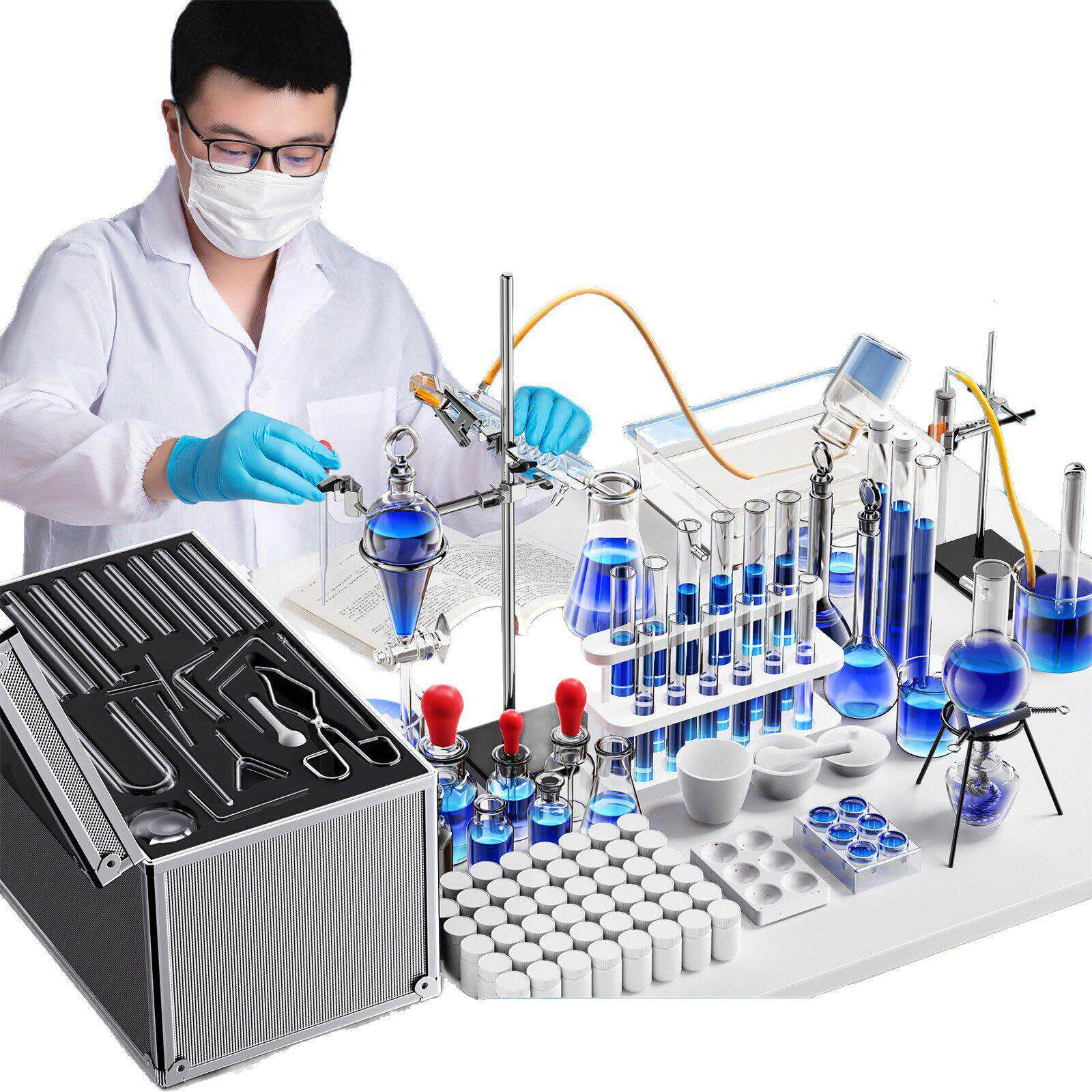 初中化学实验器材全套初三化学器具中考套装九年级玻璃仪器试剂