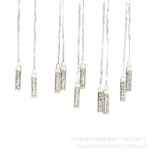新款10头发光亚克力磨砂棒吊顶灯婚庆道具婚礼布置装饰灯