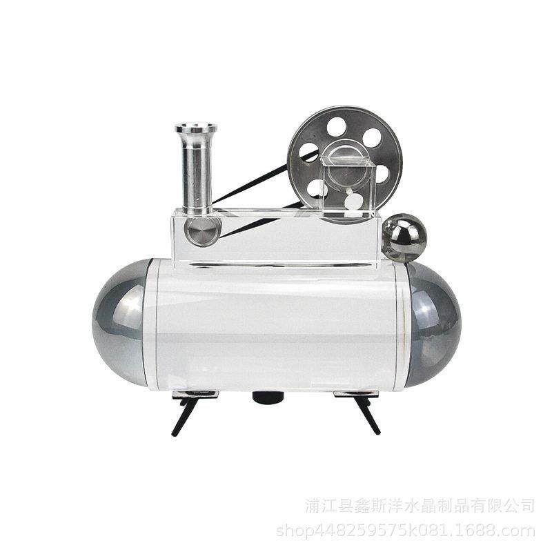 复古百搭蒸汽放映机水晶摆件玄关民宿别墅酒店大厅样板房工艺品