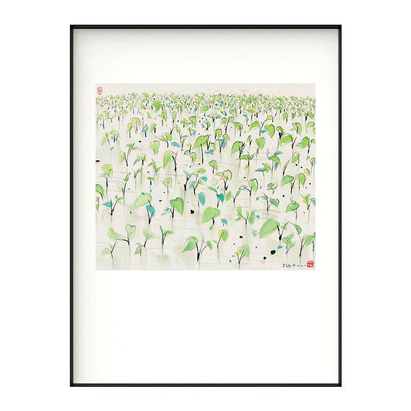 新中式客厅装饰画吴冠中水墨山水画餐厅卧室壁画禅意茶室玄关挂画