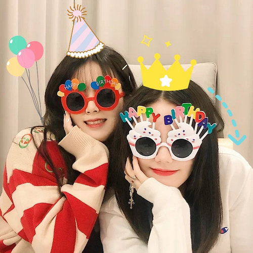 网红生日聚会个性创意搞怪眼镜