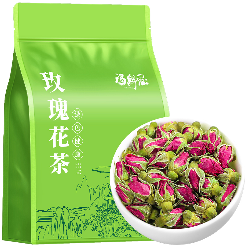 玫瑰花茶官方旗舰店玫瑰干花平阴食用重瓣玫瑰女人养生茶泡水花茶 茶 玫瑰花茶 原图主图