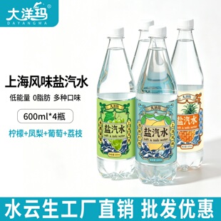 大洋玛老上海风味盐汽水柠檬味4瓶*600ml
