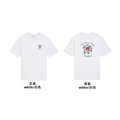 Front and Back Style-Flower Pattern White