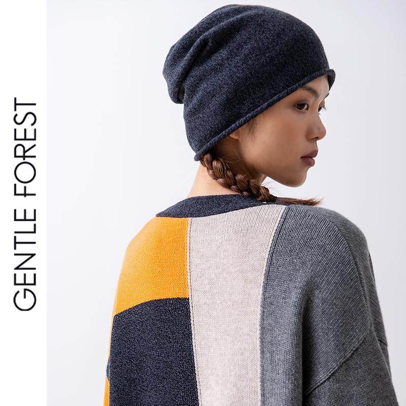Gentle Forest【彝】羊绒轻盈保暖针织堆堆冷帽
