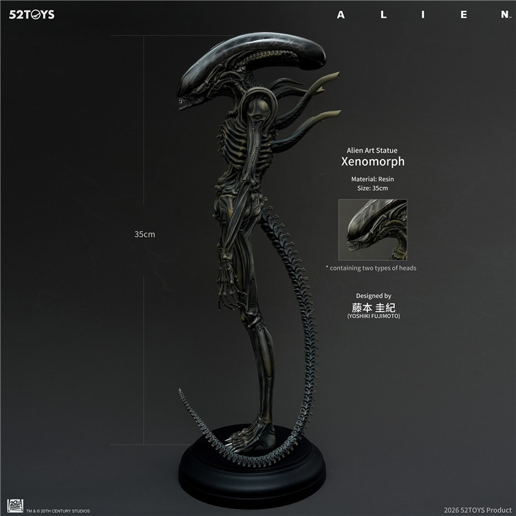 thumbnail for 52TOYSALEN Alien Xenomorph Art Statue Prototype Design: Keinori Fujimoto Model Toy