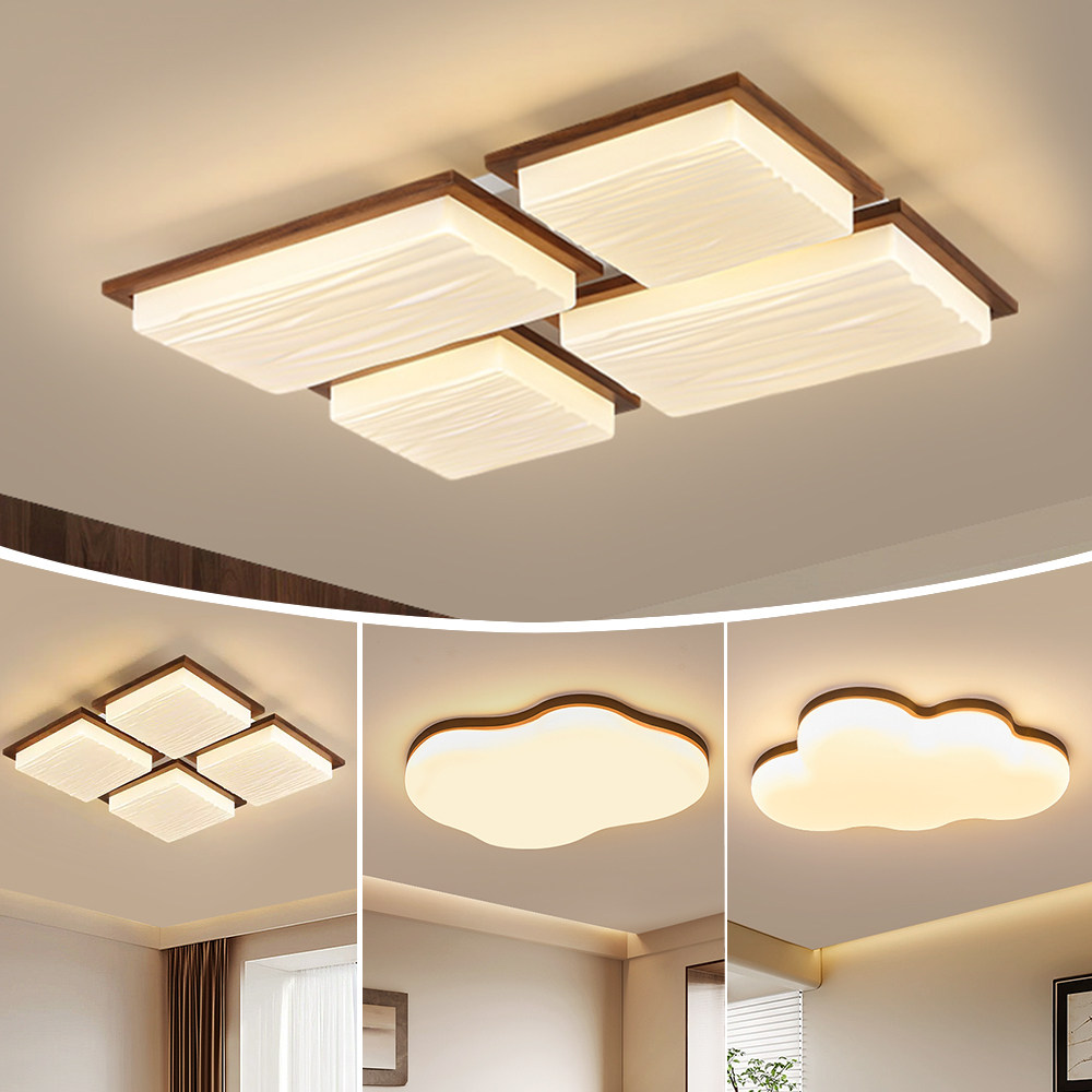 惜巨LED吸顶灯新中式中古风灯具图片