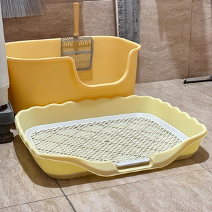 猫砂盆防外溅垫防带出垫带围栏控砂台双层小猫咪狗狗厕所宠物专用