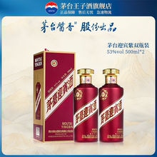 【官方旗舰】茅台迎宾酒（紫）53度500ml*2双瓶酱香白酒贵州送礼