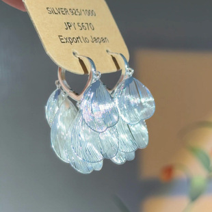 S925纯银独特绝美2025镂空银杏叶流苏耳环高级感轻奢小众独特耳扣