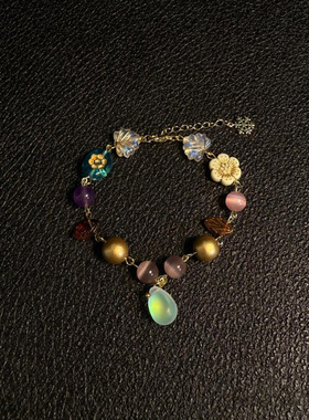 中古雪花水滴手链轻奢小众精致