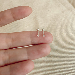 小巧精致mini小石头耳钉2025新款 高级感耳饰养耳洞百搭耳环女 爆款